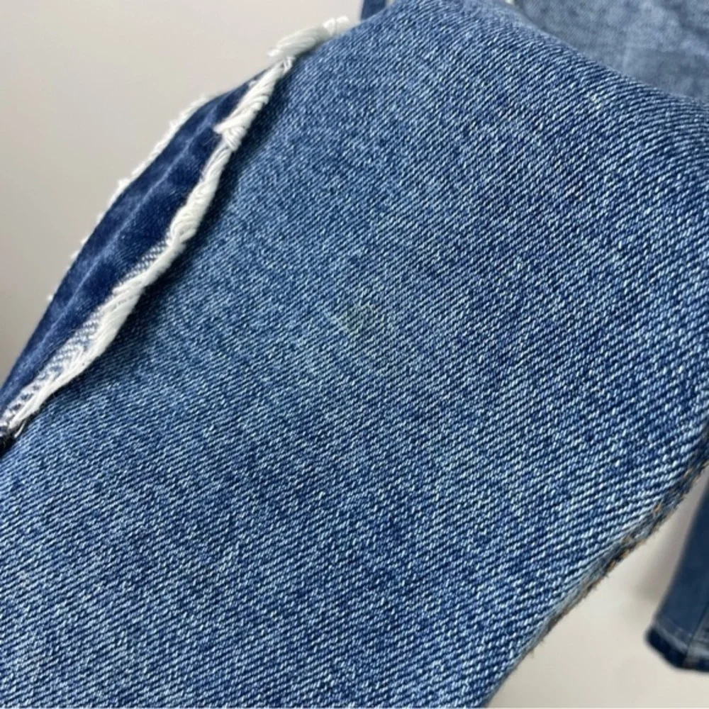 Zara Raw Hem Side Stripe Skinny Ankle‎ Jeans